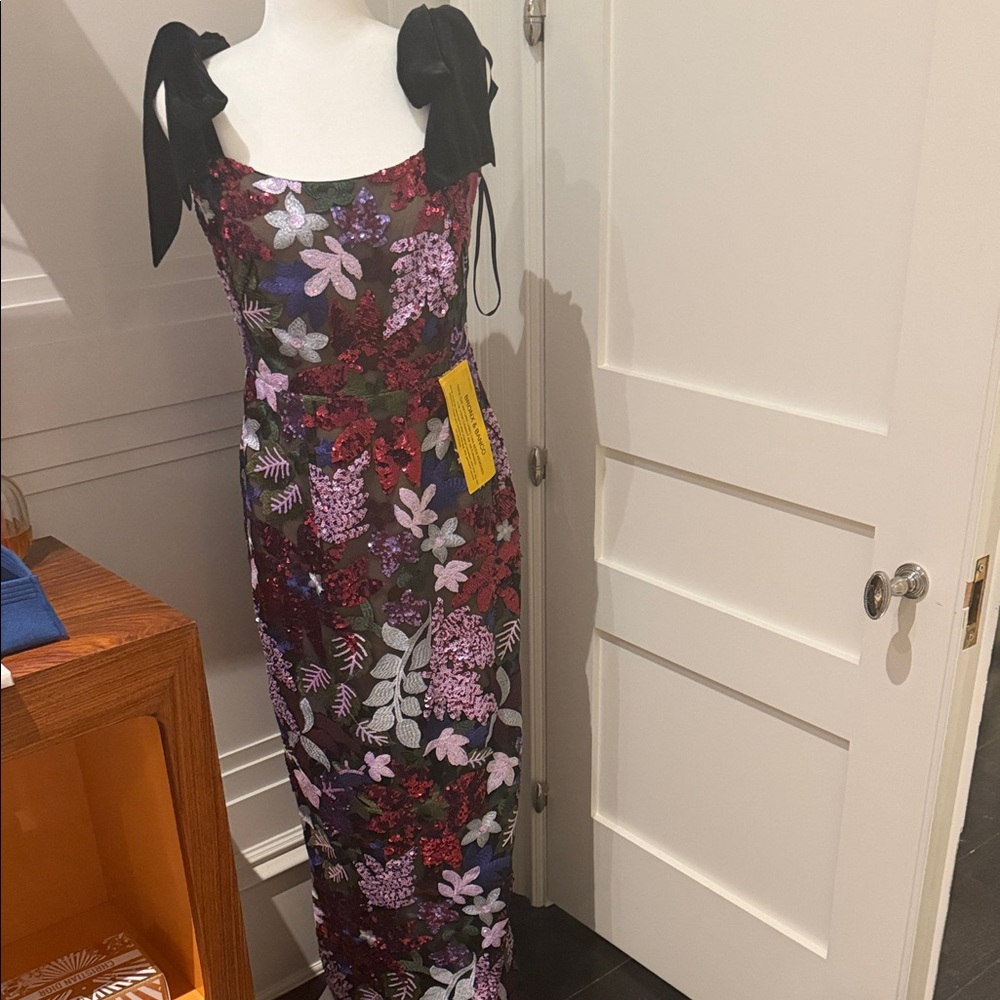 Bronx and Banco Beaded evening gown